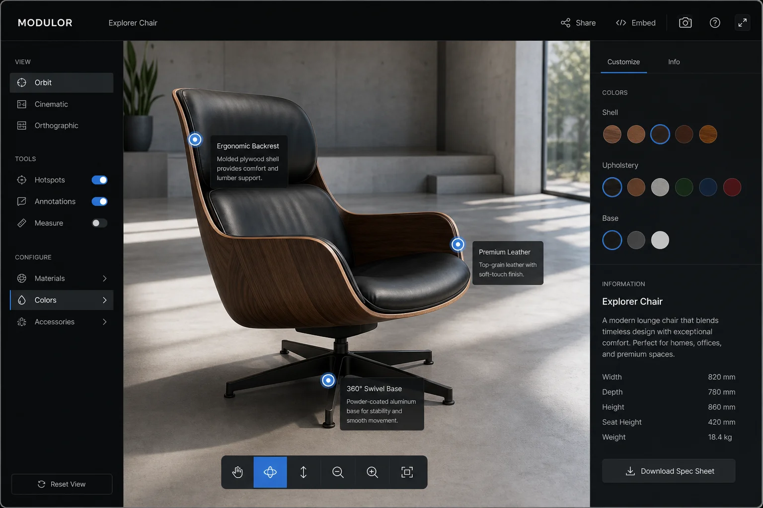 Real time 3D interactive experience
