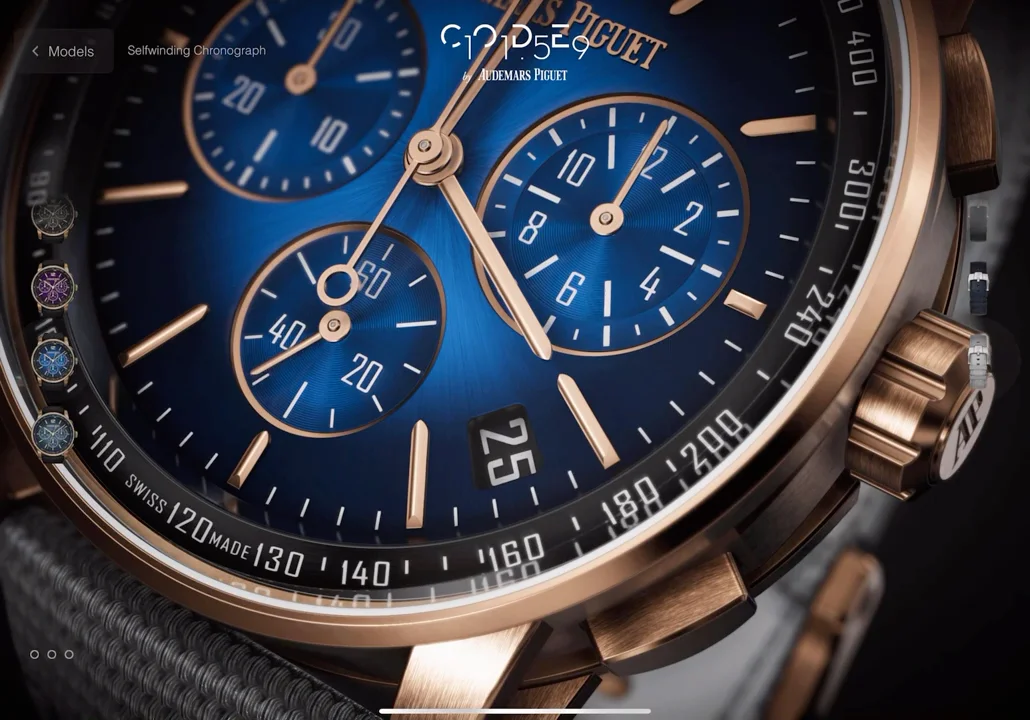 Close-up dial view
