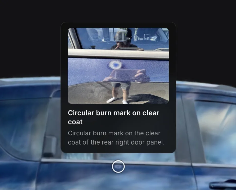 CarViewer POI damage marker system